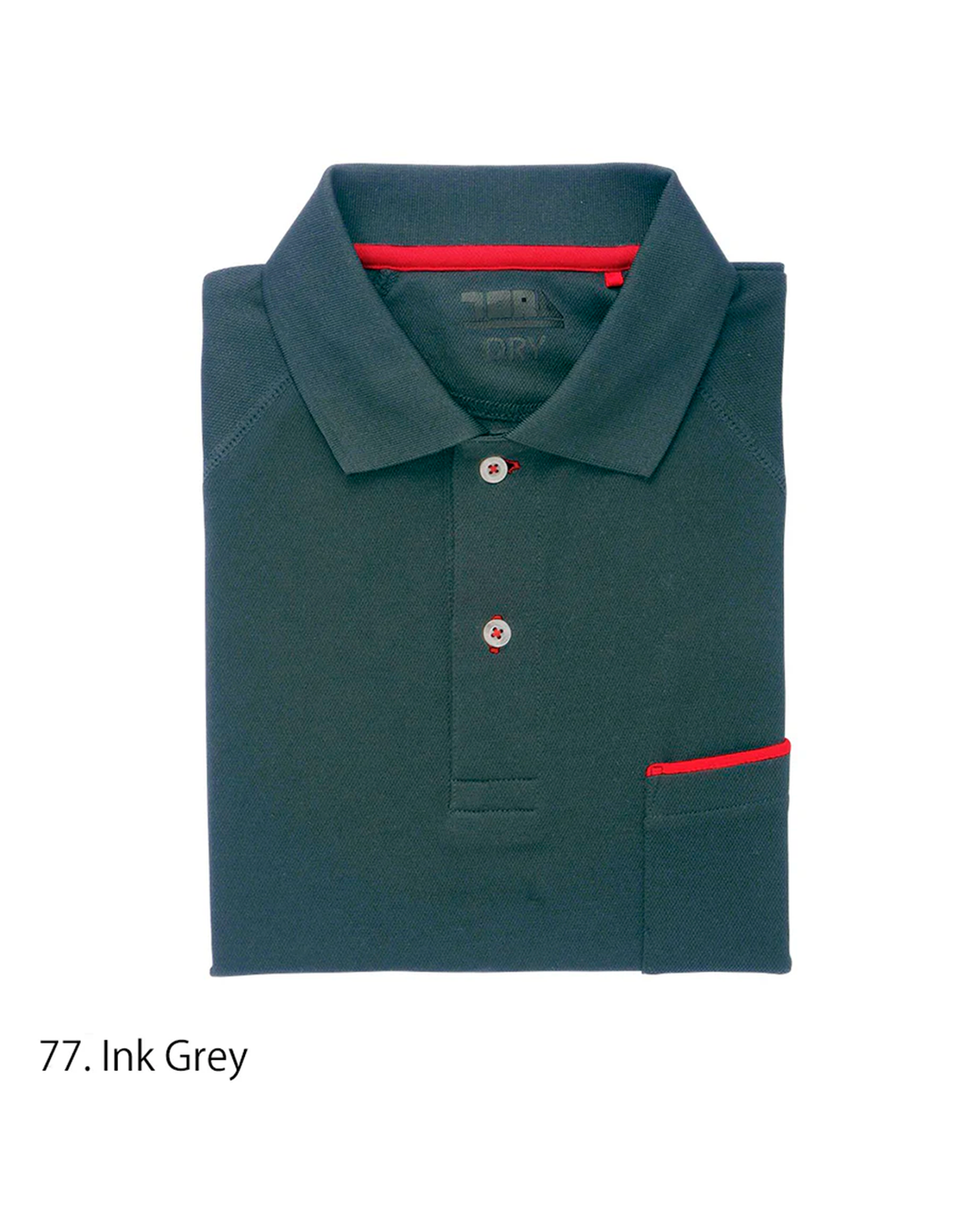 5960-614 TORAICHI Red Selvage Long-Sleeve Polo Shirt