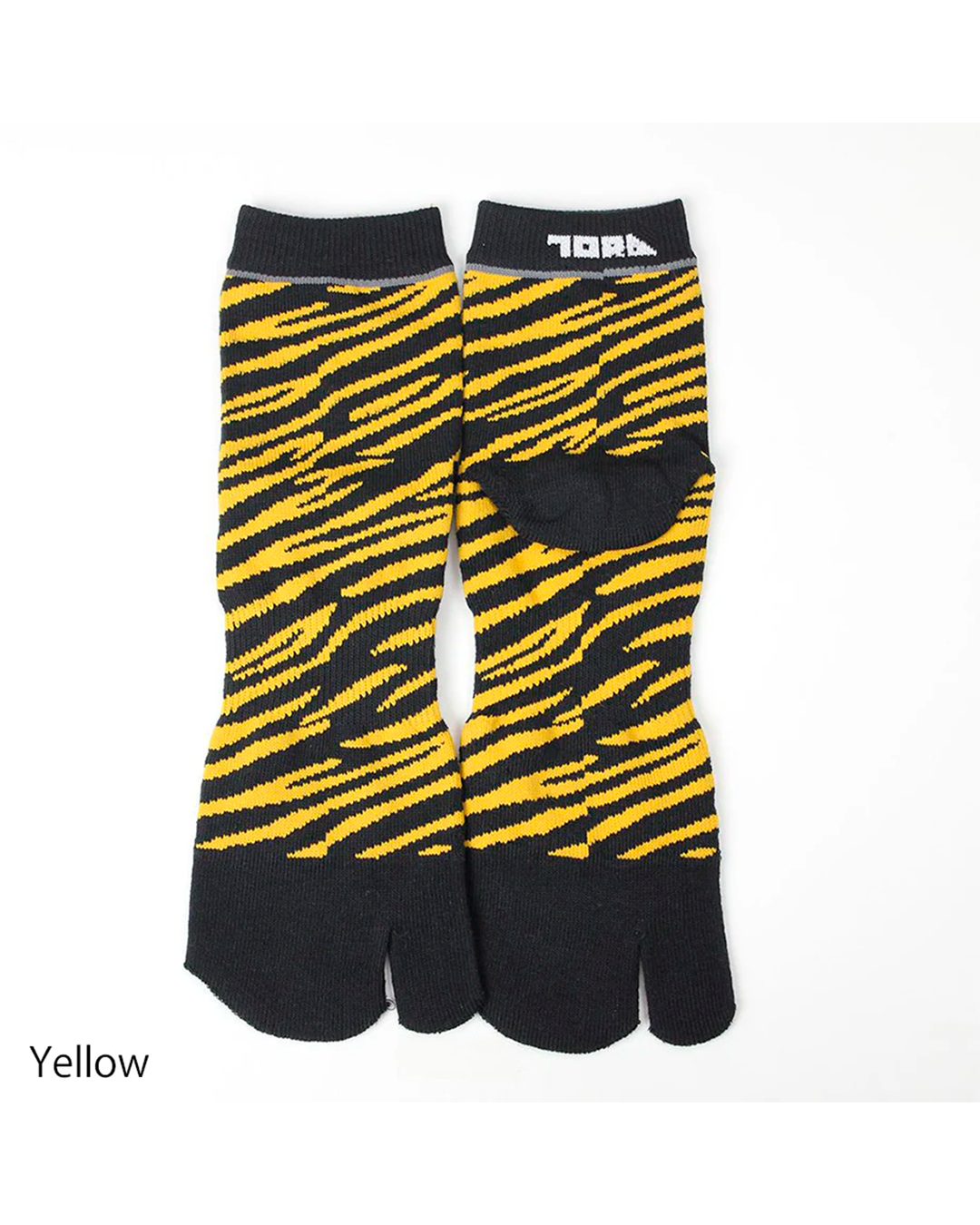 0111-909 Tiger Stripe Tabi Split Toe Socks (8 Pairs)
