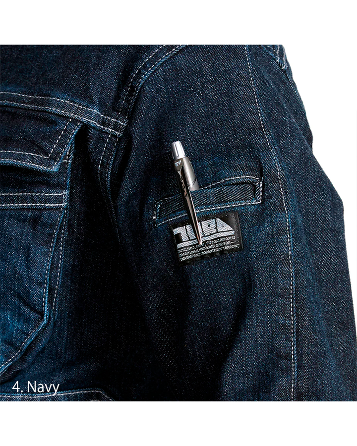 8930-554 Denim Bellows Riders Jacket