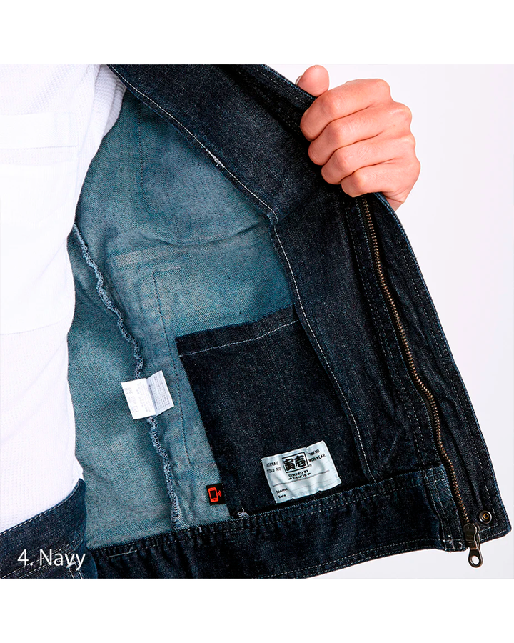8930-554 Denim Bellows Riders Jacket
