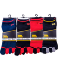 0106-909 Plain Short 5-Toe Socks (8 Pairs)