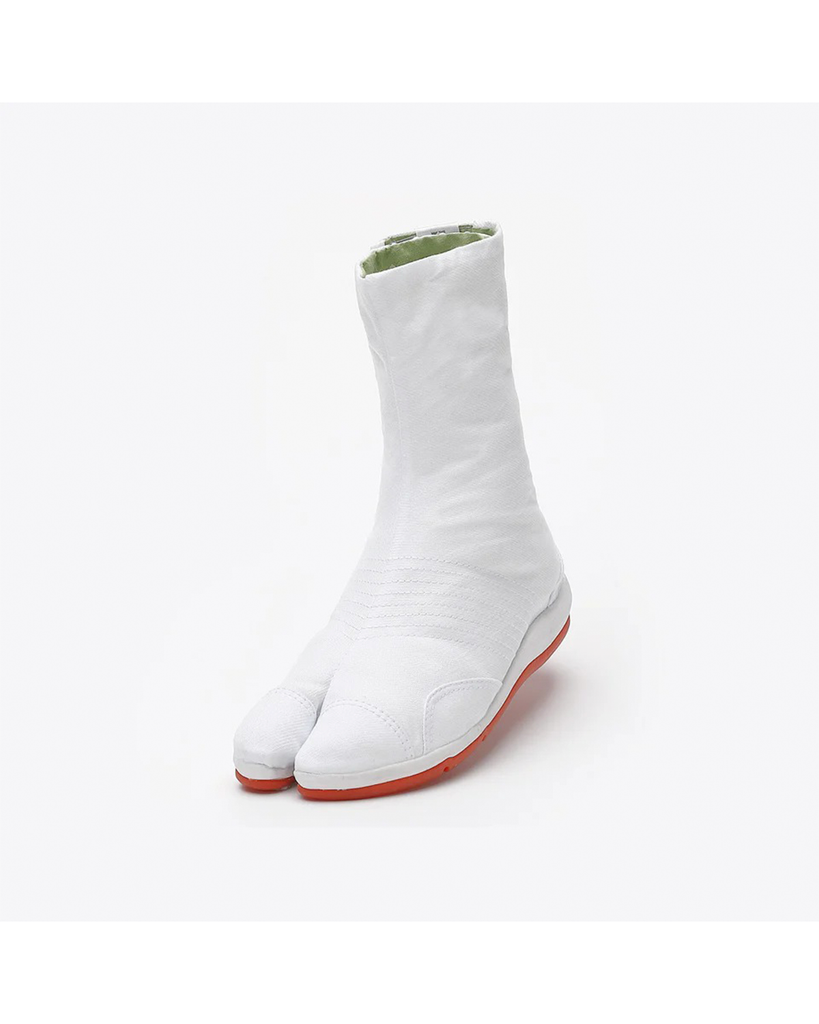 Tabi Boots 7-Hook – White – Kurashikiya Matsuri Saiki Jikatabi