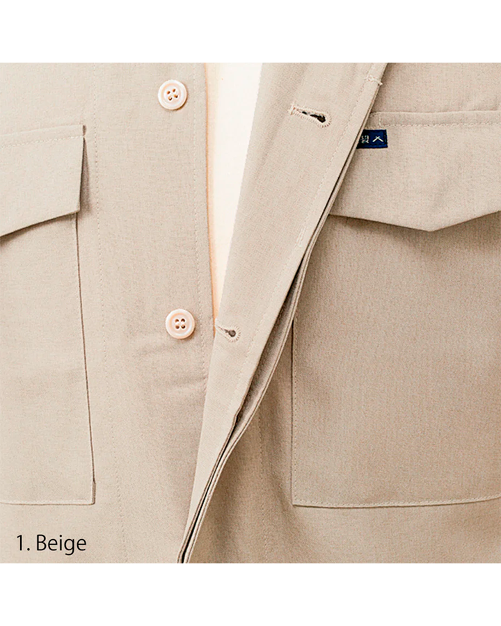 8021-143 Hiyoku (Fly Front) Open Shirt