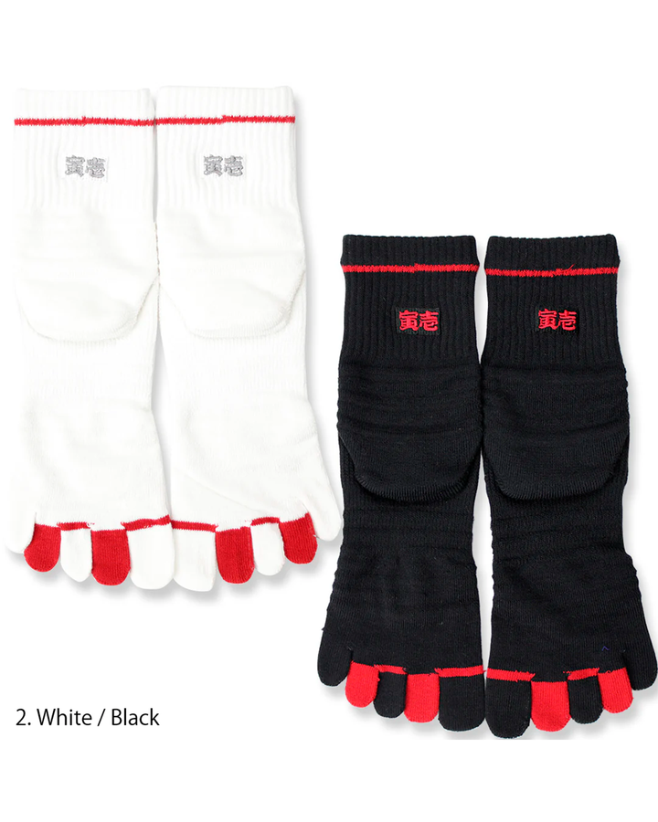 0101-909 Plain 5-Toe Socks (8 Pairs)