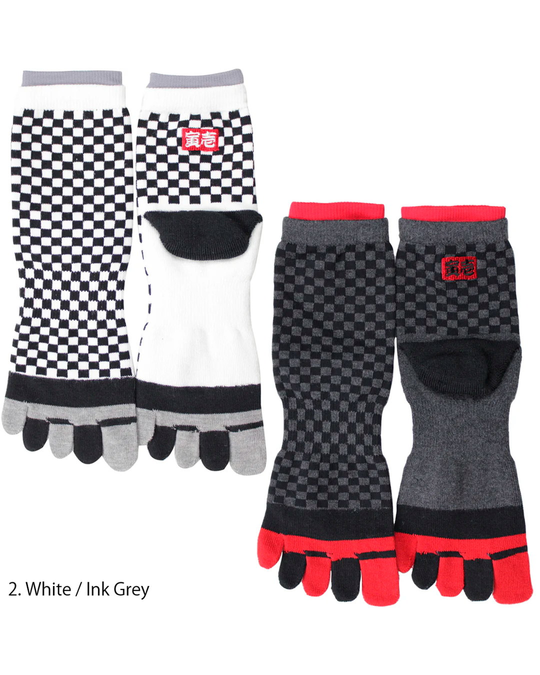 0102-909 Ichimatsu 5-Toe Socks (8 Pairs)