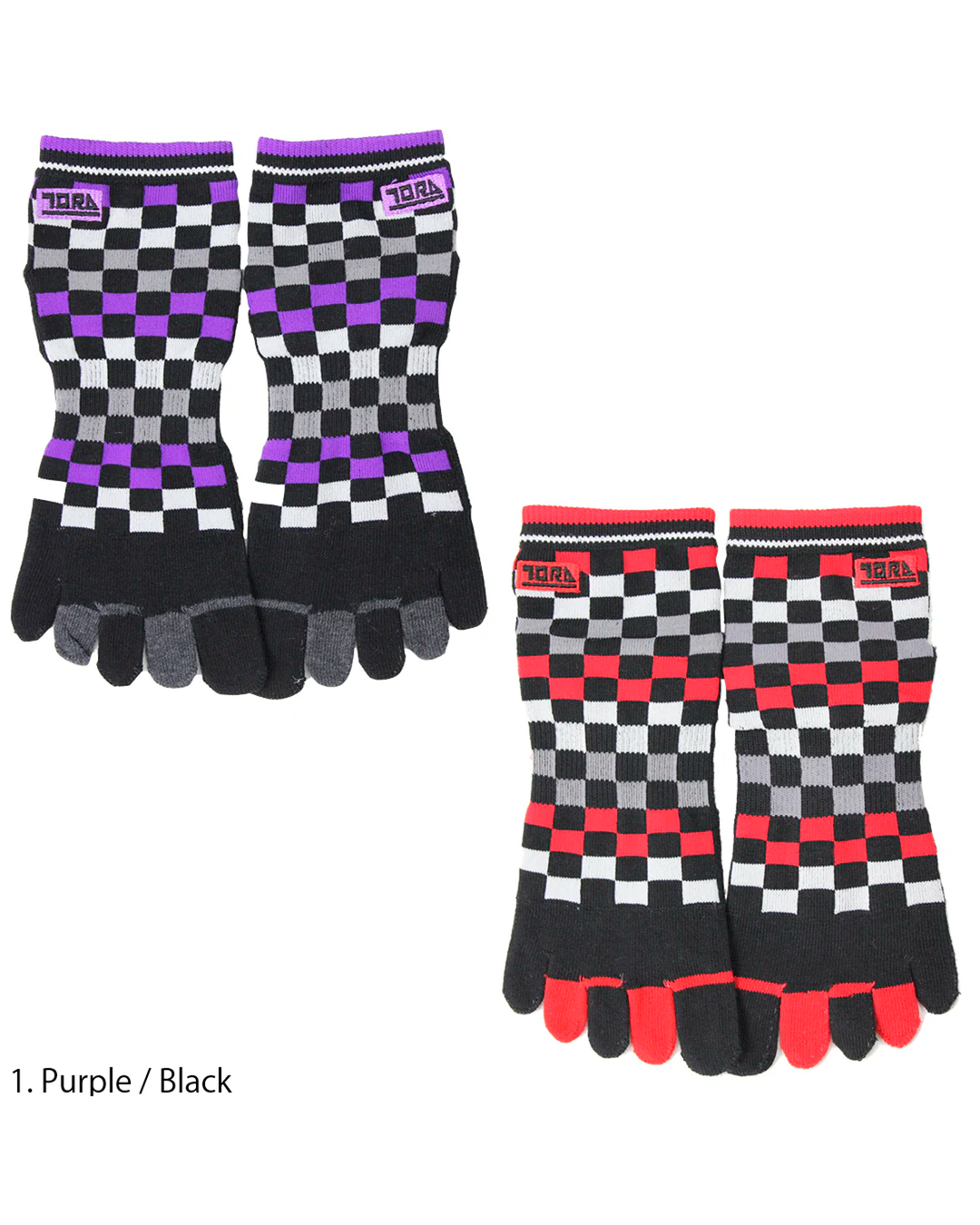 0108-909 Ichimatsu Short 5-Toe Socks (8 Pairs)