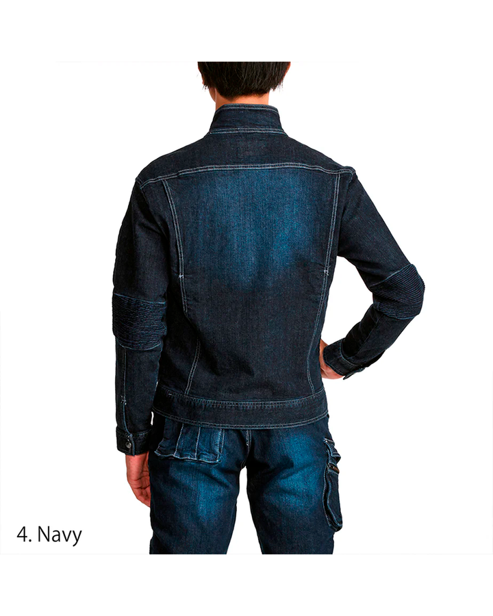 8930-554 Denim Bellows Riders Jacket