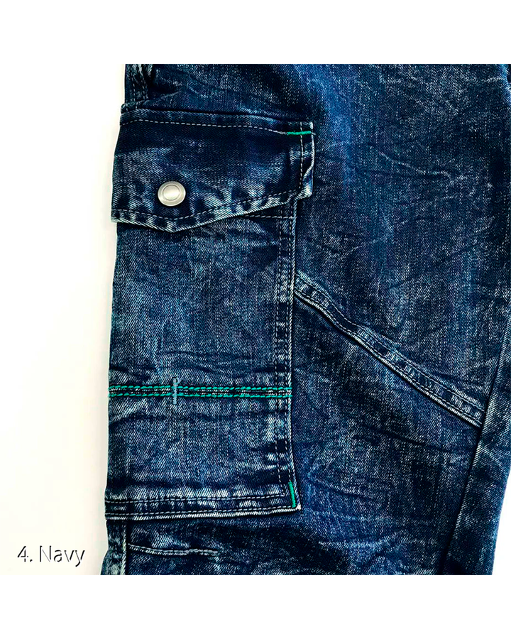 8920-219 Denim Cargo Pants