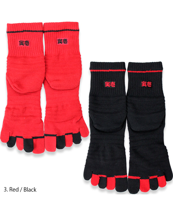 0101-909 Plain 5-Toe Socks (8 Pairs)