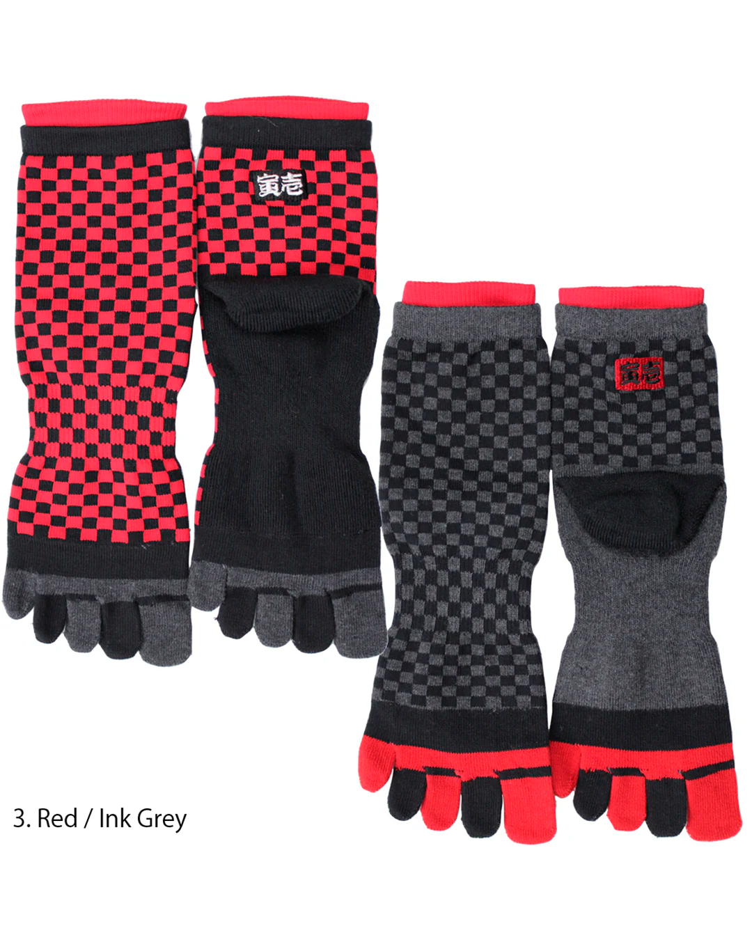 0102-909 Ichimatsu 5-Toe Socks (8 Pairs)