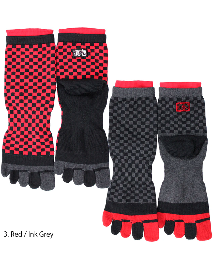 0102-909 Ichimatsu 5-Toe Socks (8 Pairs)