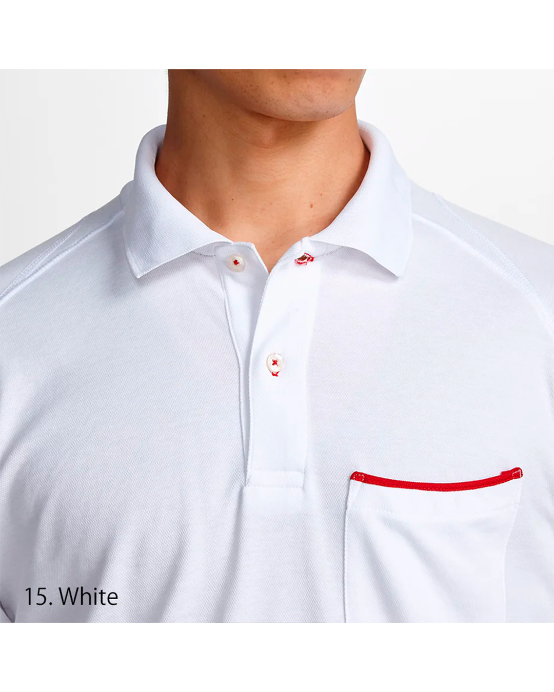 5960-614 TORAICHI Red Selvage Long-Sleeve Polo Shirt