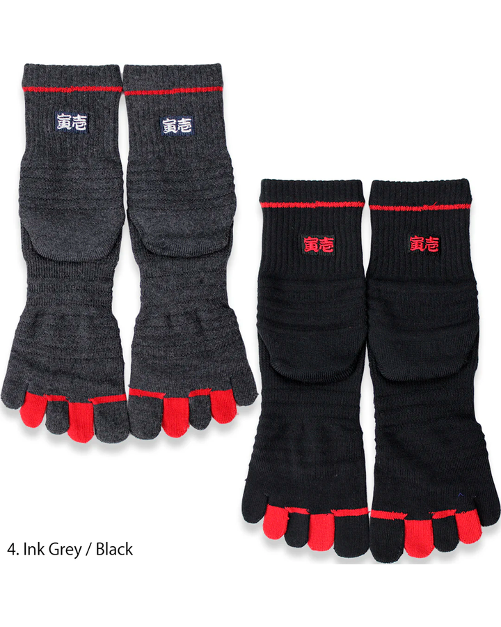 0101-909 Plain 5-Toe Socks (8 Pairs)