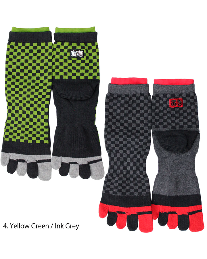 0102-909 Ichimatsu 5-Toe Socks (8 Pairs)
