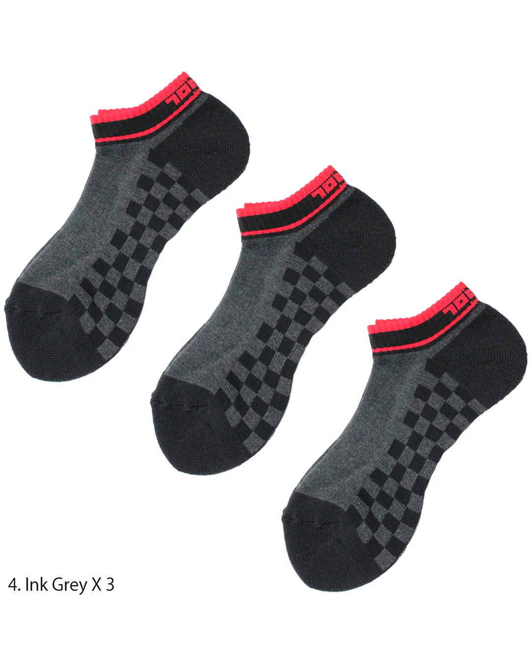 0105-909 Ichimatsu Round Toe Socks (12 Pairs)