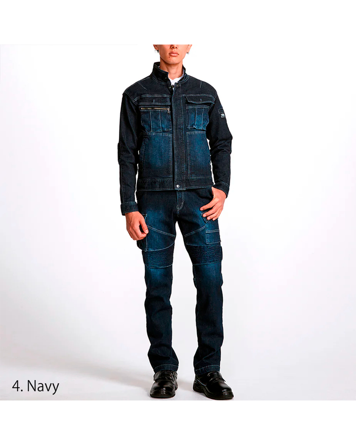 8930-554 Denim Bellows Riders Jacket